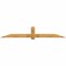 Ekena Millwork Eugene Rough Sawn Timber Gable Bracket, Western Red Cedar, 108"W x 18"H x 4"D x 6"F, 4/12 Pitch GBW108X18X0406EUG00RWR - alternate 1